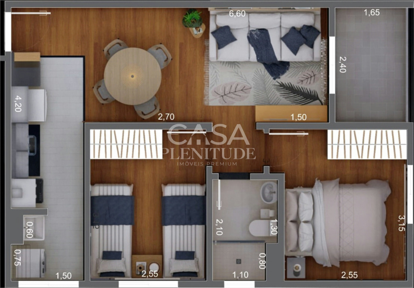 Apartamento à venda com 2 quartos em Quintais do Imperador, Sorocaba, SP