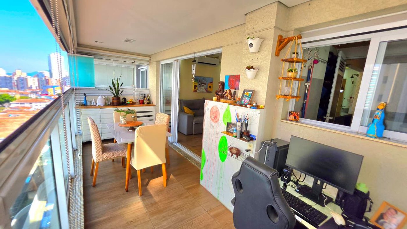 Apartamento com 1 dormitório à venda, 58 m² por R$ 740.000,00 - Ponta da Praia - Santos/SP