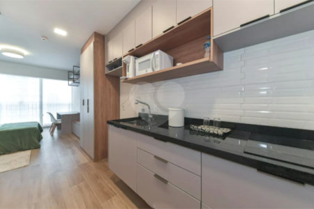 Apartamento à venda ou para alugar com 1 quarto em Santo Amaro, São Paulo, SP