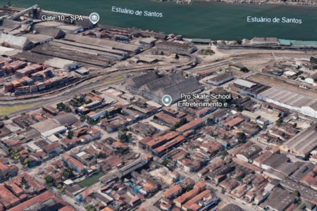 Terreno para alugar, 1250 m² por R$ 30.796,00 - Macuco - Santos/SP
