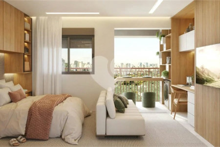 STUDIO À VENDA NO BROOKLIN/CAMPO BELO 28m2/ORIZ