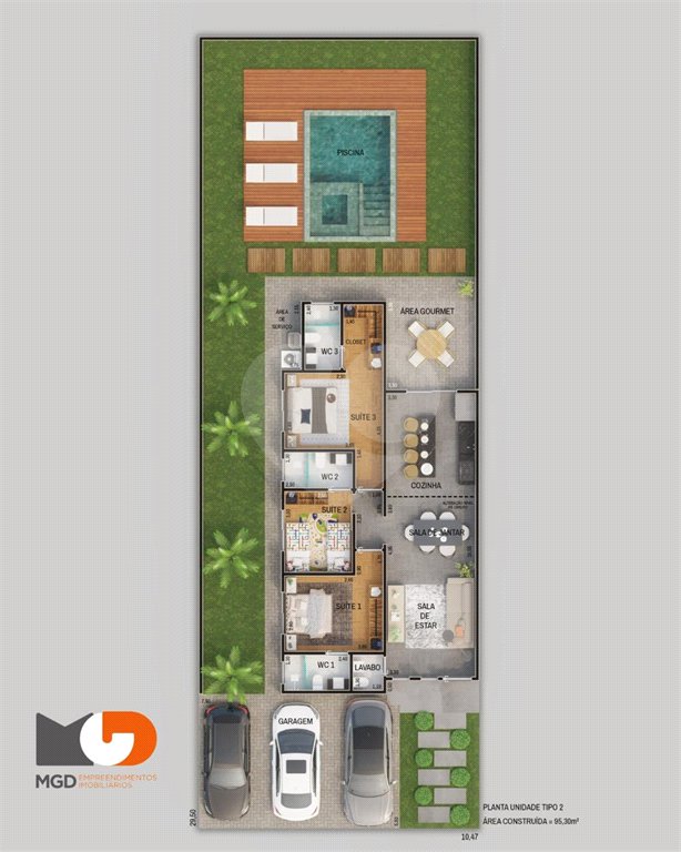 Casa Térrea à venda com 2 suítes em Jardim Estância Brasil, Atibaia, SP