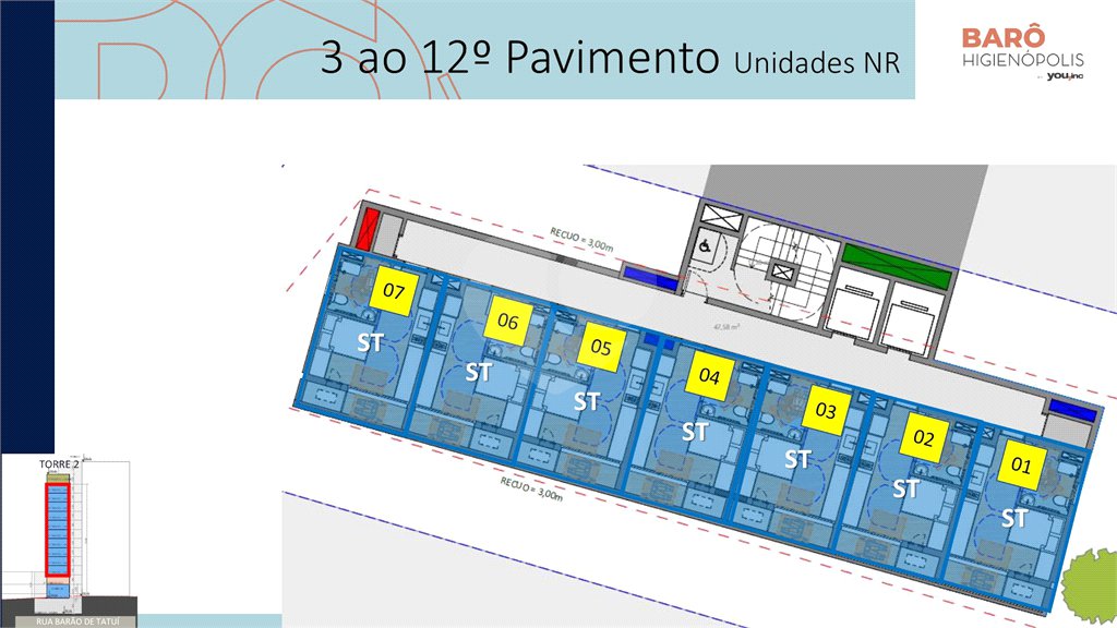 Studio 25 m² – Barô Higienópolis by You, inc | São Paulo