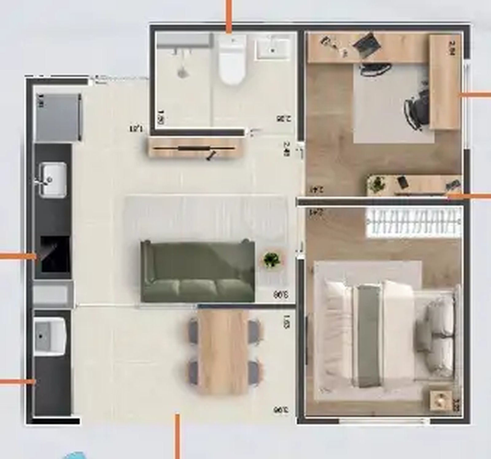 Apartamento 36m²