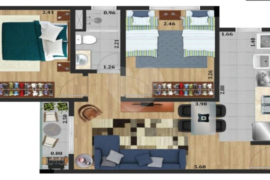 Apartamento à venda com 2 quartos em Jardim Aida, Guarulhos, SP