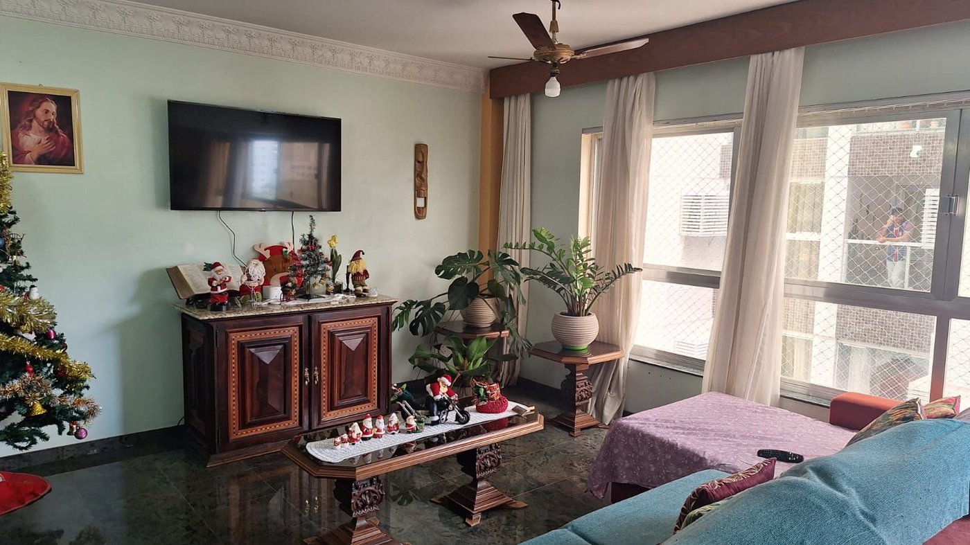 Apartamento com 4 dormitórios à venda, 180 m² por R$ 1.200.000,00 - Aparecida - Santos/SP