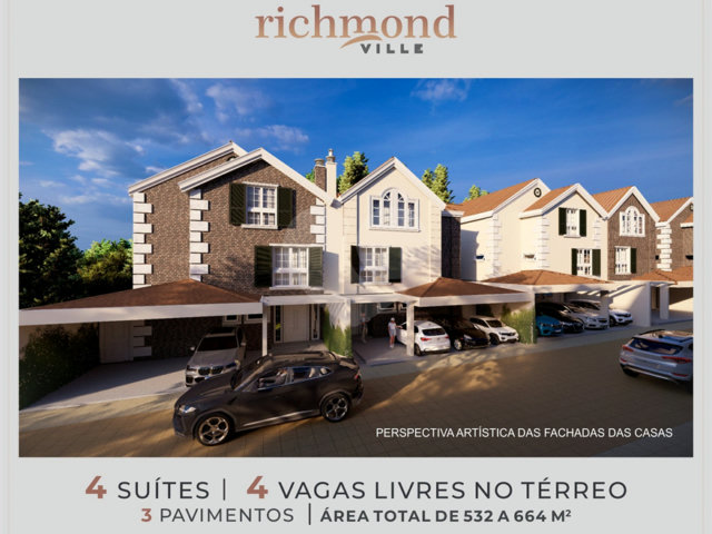 Casa à venda com 4 suítes no condomínio Richmond Ville, São Paulo - SP