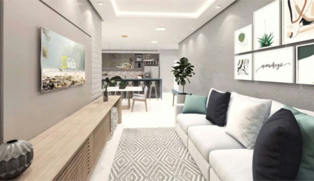 Apartamento Residencial à venda, Vila Assunção, Praia Grande - AP0363.