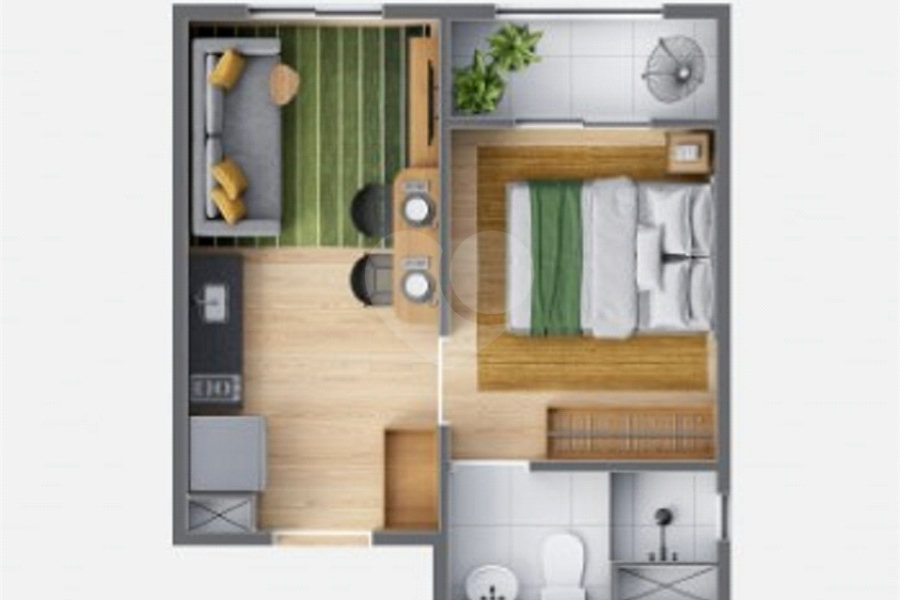 Studio à venda com 1 quarto em Vila Guarani, São Paulo, SP