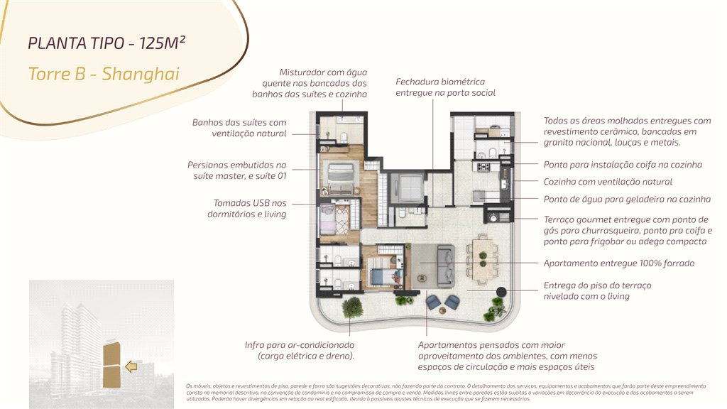 Apartamento à venda com 3 suítes em Butantã, São Paulo, SP