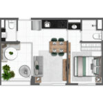 Apartamento à venda com 1 quarto em Pinheiros, São Paulo, SP