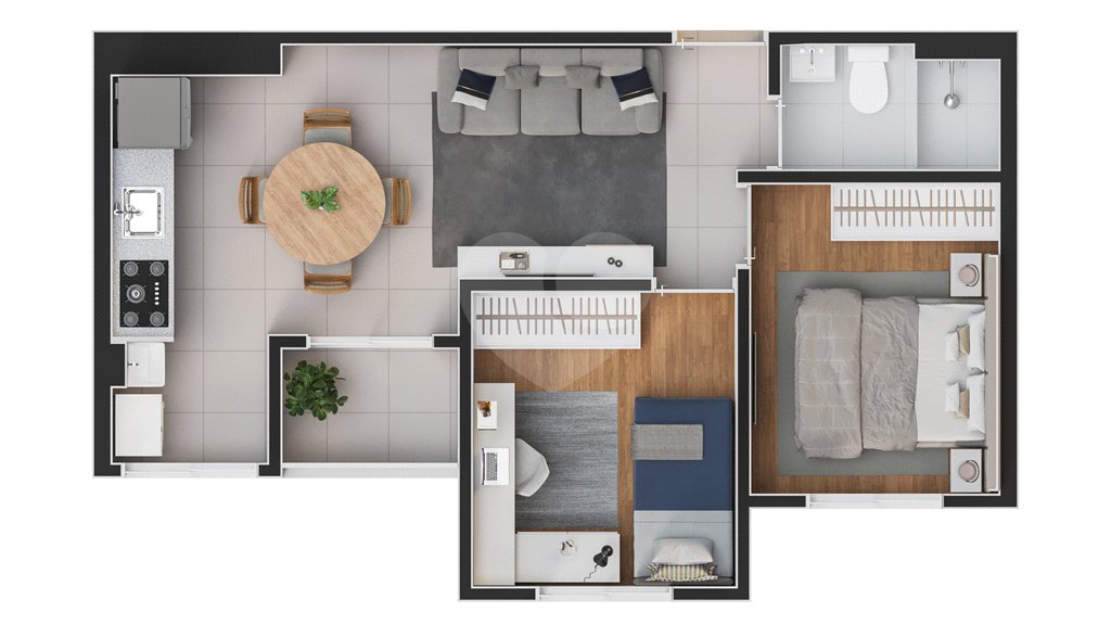 Apartamento à venda com 2 quartos em Chácaras Reunidas São Jorge, Sorocaba, SP