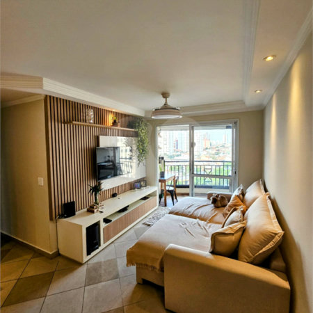 Apartamento à venda na Mooca com 73 m² com 3 dormitórios e 2 vagas. Aceita e estuda Permuta.