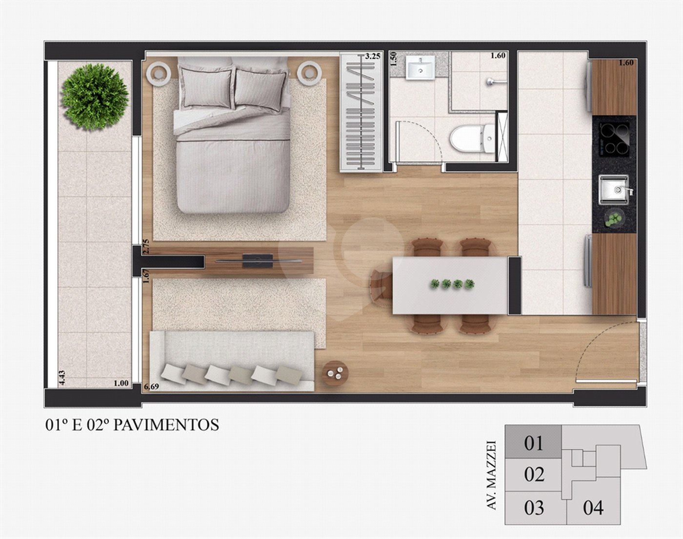 Apartamento à venda com 1 quarto em Vila Mazzei, São Paulo, SP