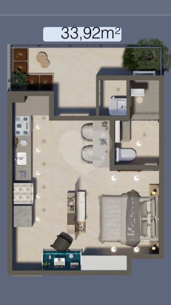 Apartamento 33m² 1