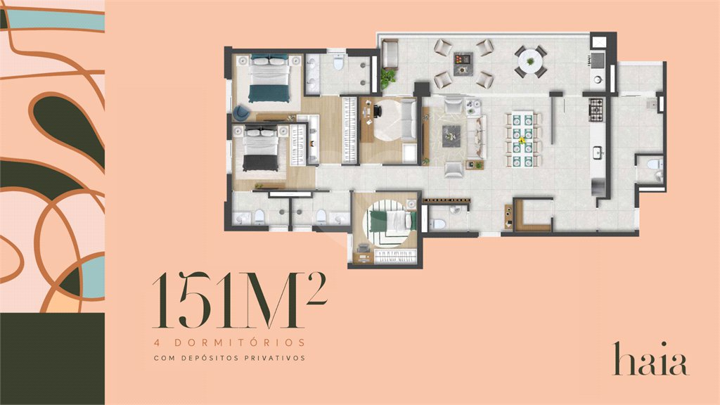 Apartamento à venda com 4 quartos, sendo 2 suítes, em Boa Vista, Sorocaba, SP