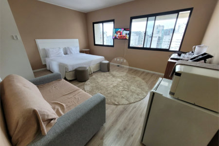 Flat à venda com 1 quarto em Indianópolis, São Paulo, SP