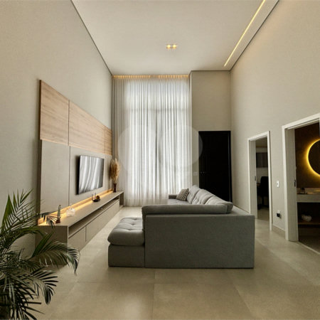 Indaiatuba - Sp - Condominio Maria Candida - R$ 2.250.000,00 - 3 suítes, sendo 1 master com closet e banheiro com duas cubas e dois chuveiros - Escritório - Piscina em Alvenaria aquecida e Hidro com Iluminação - Ar Condicionado instalado em todos os quartos, escritorio, sala e area gourmet