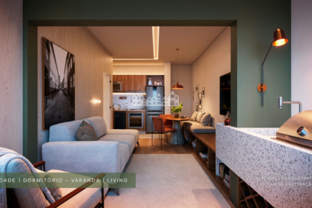 Apartamento 1 Dormitório com Suíte – 49 m² – Projeto Flora, Atibaia