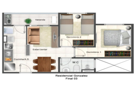 Apartamento à venda com 2 quartos em Vila Assis, Sorocaba, SP
