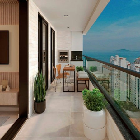 Apartamento à venda, 84 m² por R$ 1.377.600,00 - Boqueirão - Santos/SP
