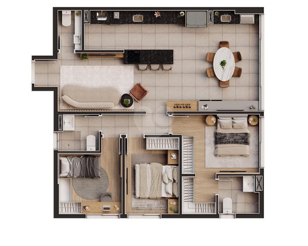 Apartamento 92m² 2