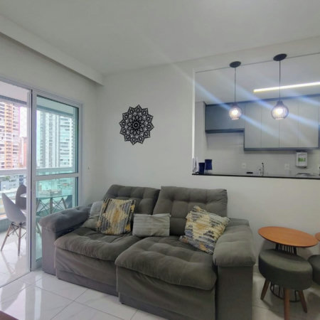 Apartamento com 2 dormitórios para alugar, 76 m² por R$ 7.000,00/mês - Gonzaga - Santos/SP