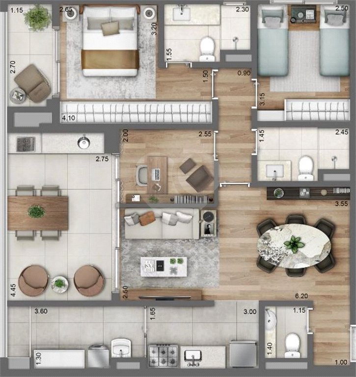 Apartamento à venda com 2 quartos, sendo 1 suíte, em Perdizes, São Paulo, SP