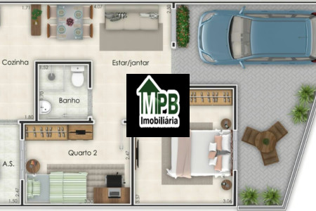 Casa à venda com 2 quartos em Jardim Santa Marta, Sorocaba, SP