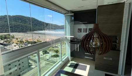Apartamento à venda com 3 quartos, sendo 1 suíte,  em Canto do Forte, Praia Grande, SP