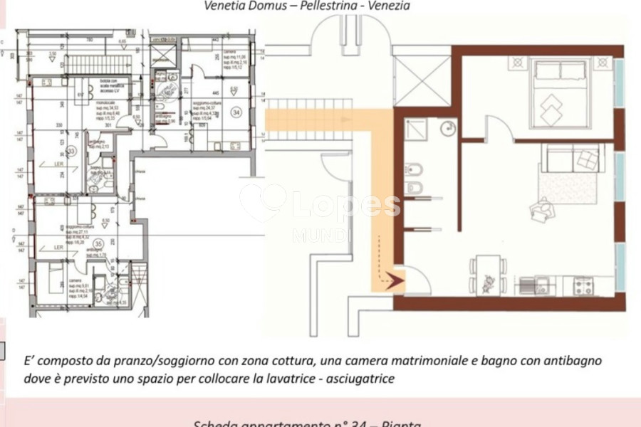 Apartamento com 1 quarto à venda em Pellestrina, Veneza, Itália – Venetia Domus