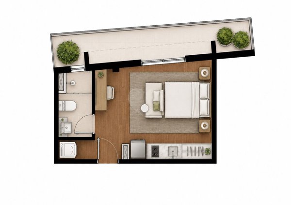 Apartamento 35m² 9