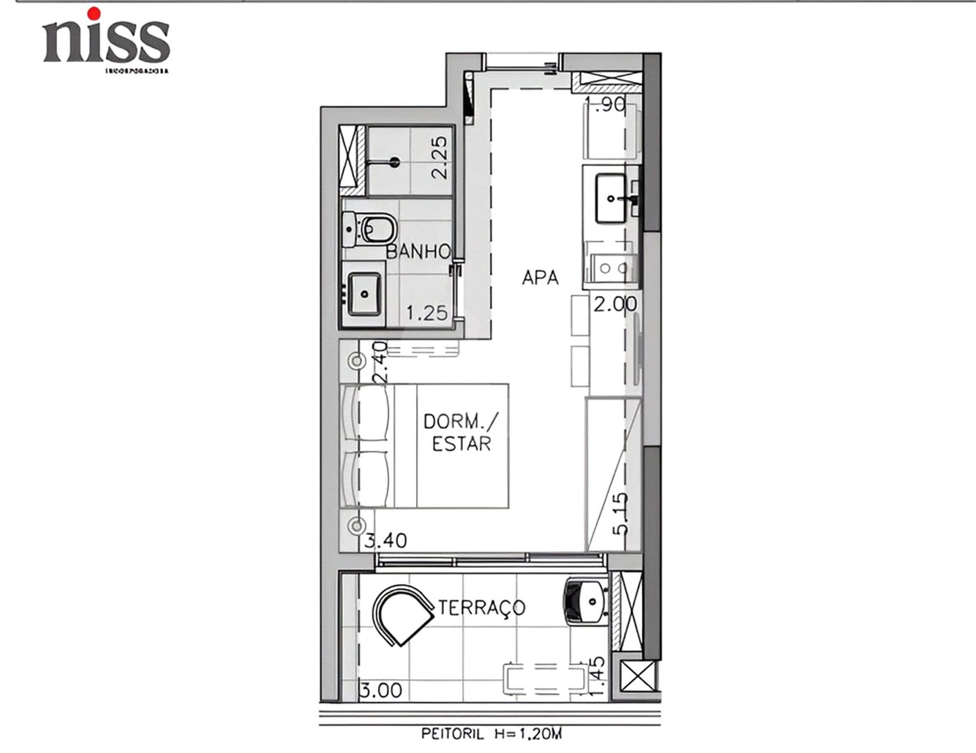 Studio à venda com 1 quarto em Perdizes, São Paulo, SP