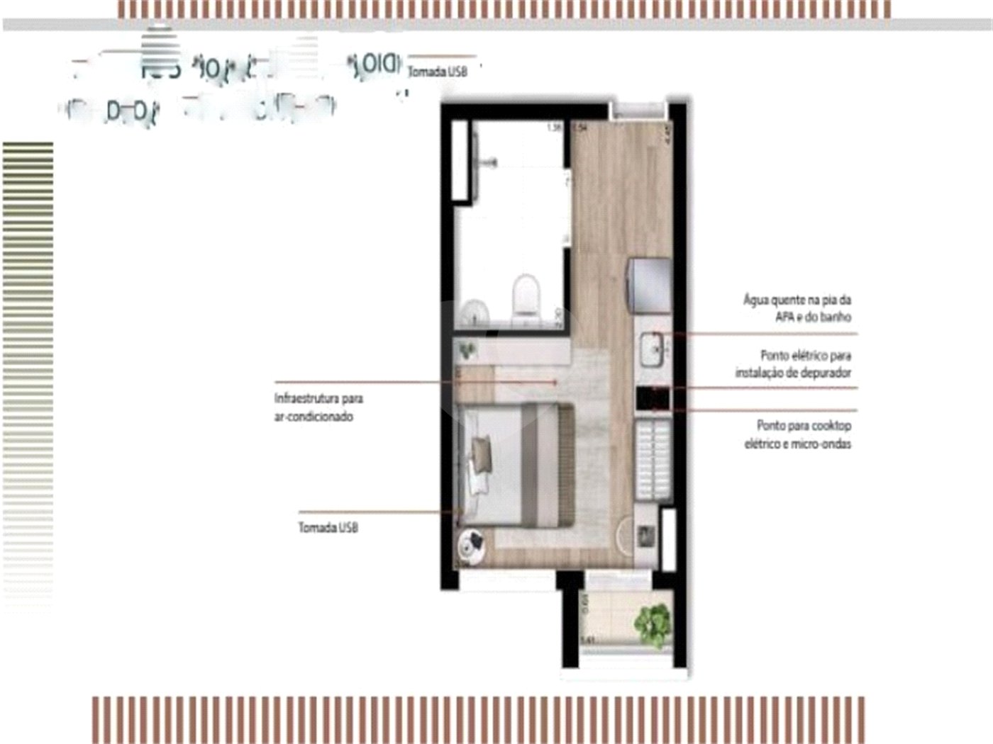 Studio à venda com 1 suíte em Perdizes, São Paulo, SP