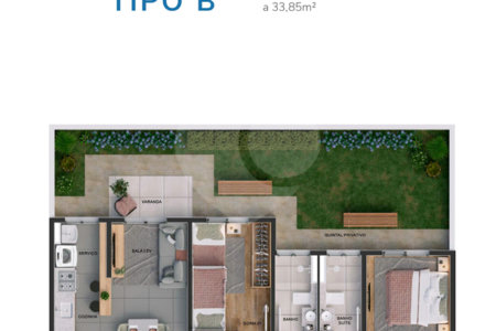 Apartamento à venda com 2 quartos, sendo 1 suíte, em Vila Rica, Sorocaba, SP