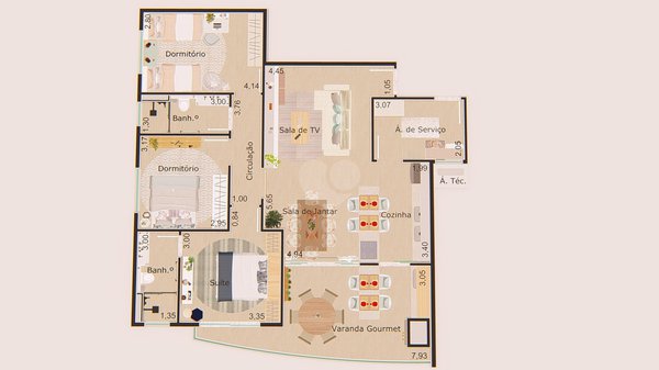 Apartamento 112m² 2