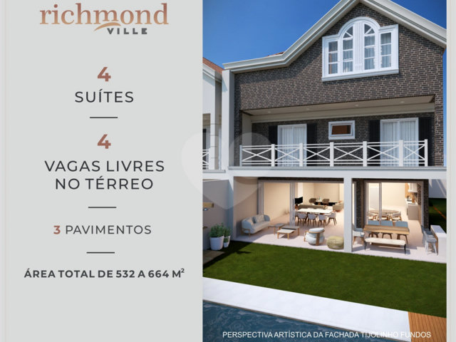 Casa à venda com 4 suítes no condomínio Richmond Ville, São Paulo - SP