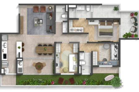 Apartamento à venda com 2 quartos, sendo 1 suíte, em Vila Espírito Santo, Sorocaba, SP