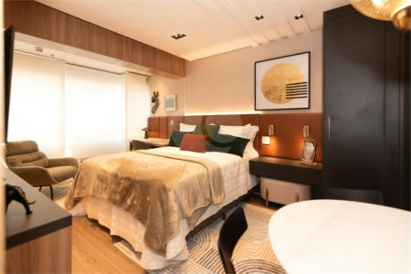 Studio Mobiliado em Moema | 29m² Pronto para Morar ou Investir