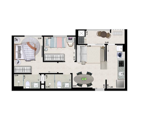 Apartamento 62m² 4