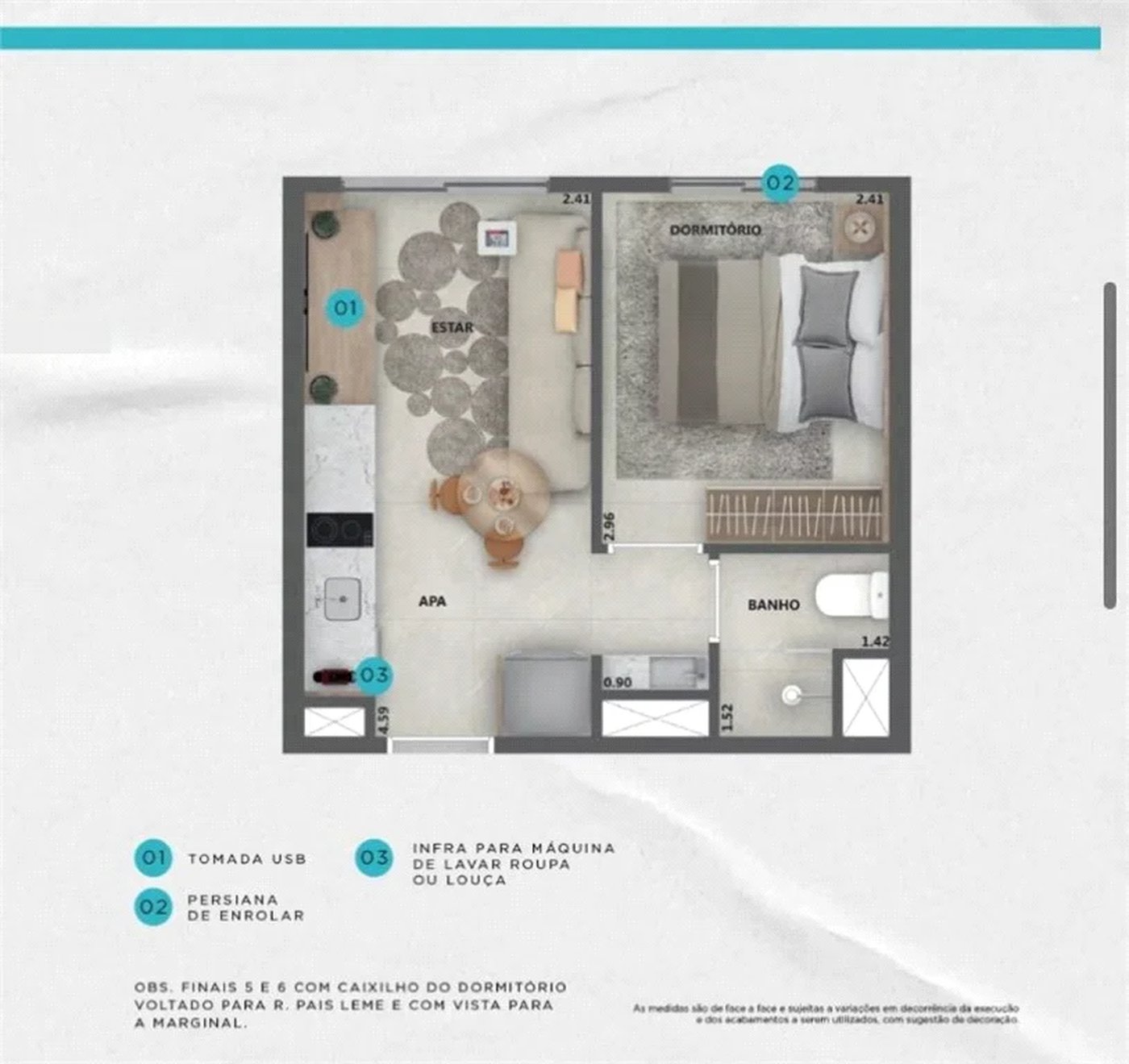 Apartamento à venda com 1 quarto em Pinheiros, São Paulo, SP