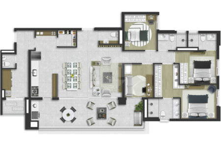 Apartamento à venda com 4 quartos, sendo 2 suítes, em Boa Vista, Sorocaba, SP