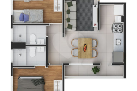 Apartamento à venda com 2 quartos em Chácaras Reunidas São Jorge, Sorocaba, SP