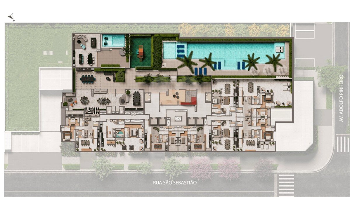 Apartamento à venda com 2 suítes em Santo Amaro, São Paulo, SP