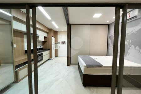 Studio à venda ou para alugar com 1 suíte em Vila Clementino, São Paulo, SP