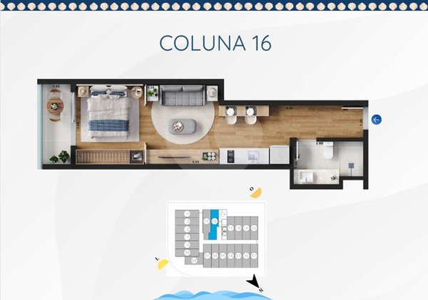 Apartamento 38m² 4