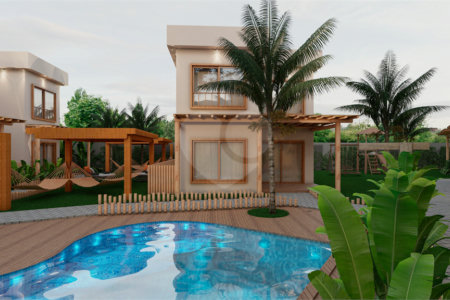 Casa à venda com 1 quarto, sendo 2 suítes, no condomínio Residencial Portal Canoê, Porto Seguro - BA