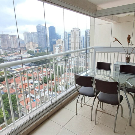 Apartamento à venda ou para alugar com 1 suíte em Vila Cordeiro, São Paulo, SP