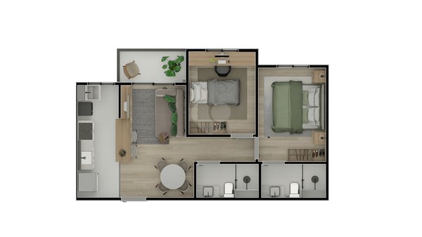 Apartamento 49m² 3