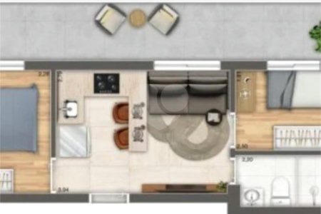 Apartamento à venda com 2 quartos em Vila Paulicéia, São Paulo, SP